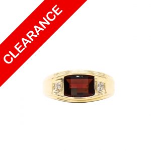 Garnet Ring 10k- Ring