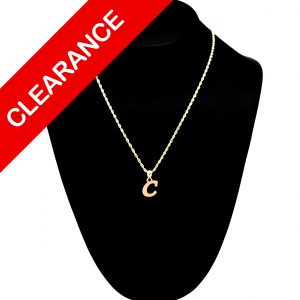 Diamond Brush Letter C 10k - Pendant