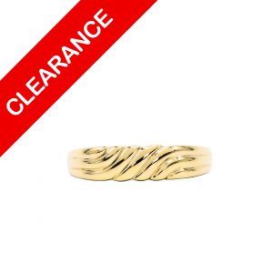 Wave Band 10k - Ring