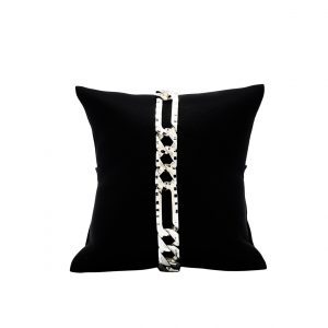 Figaro Diamond Cut 10mm 9.25" GHJ125 - Silver Bracelet