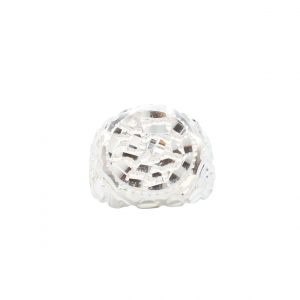 Round Nugget Ring - Silver Ring