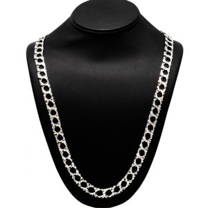 Diamond Cut 10.4mm 30" GHJ134- Silver Chain