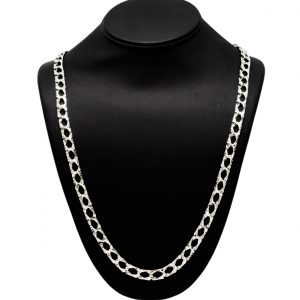 Diamond Cut 7.85mm 30" GHJ114- Silver Chain