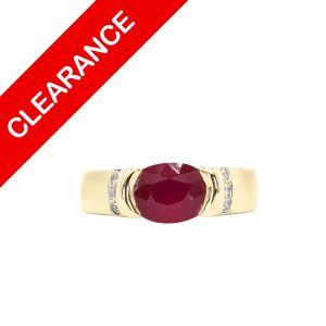 Natural Ruby Ring .13ct 14k - Ring