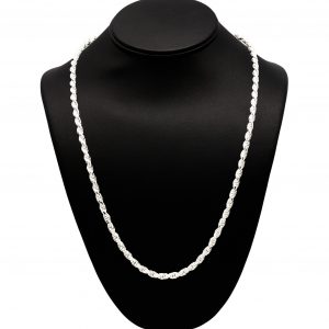Silver Solid Rope 4.75mm 24" - Silver Chain