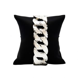 Diamond Cut 24.5mm 9" GHJ156 - Silver Bracelet