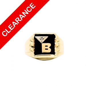 Letter B Ring 10k - Ring