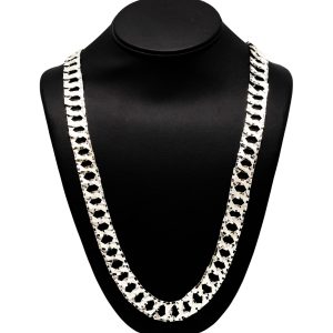 Diamond Cut 13.9mm 30" GHJ302 - Silver Chain - Image 1