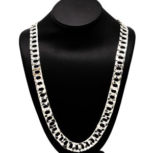 High Polish 13.9mm 30" GHJ302 - Silver Chain - Image 1