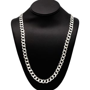 Diamond Cut 9.5mm 30" GHJ196 - Silver Chain