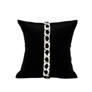 Nugget X Diamond Cut 8.65mm 9" GHJ349 - Silver Bracelet