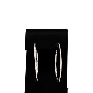 Large Silver Hoops - Silver Earrings - Image 1