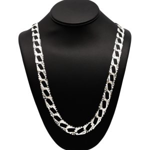 Diamond Cut 12.5mm 30" GHJ137 - Silver Chain
