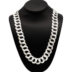 Diamond Cut 21mm 30" GHJ308 - Silver Chain