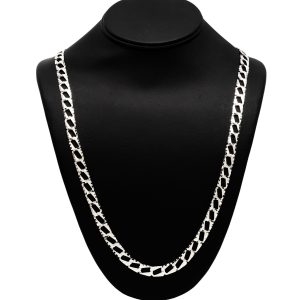 Diamond Cut 8mm 30" GHJ116 - Silver Chain - Image 1
