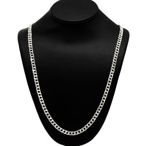 Diamond Cut 6mm 30" GHJ171 - Silver Chain - Image 1