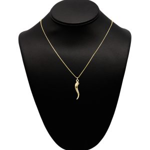XLarge Italian Horn 14k - Pendant