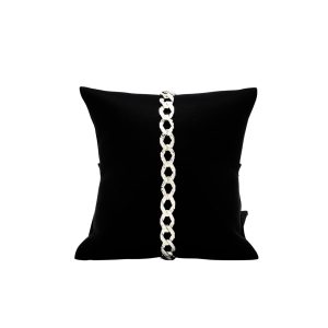 Nugget X Diamond Cut 7.25mm 9.5" GHJ337 - Silver Bracelet