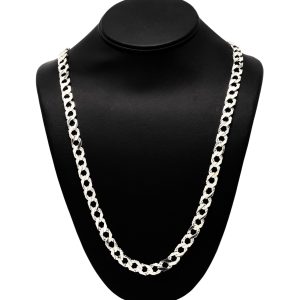Nugget High Polish 8.7mm 30" GHJ345 - Silver Chain