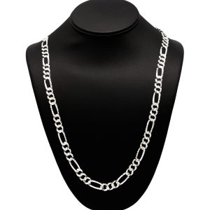 Diamond Cut 8.4mm 30" GHJ124 - Silver Chain