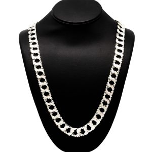 Diamond Cut 13.25mm 30" GHJ397 - Silver Chain - Image 1