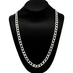 Diamond Cut 7mm 30" GHJ111 - Silver Chain