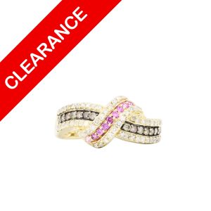 Diamond Crossover Ring .50ct 14k - Ring