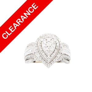 Pear Diamond Cluster 1.2ct 14k - Ring