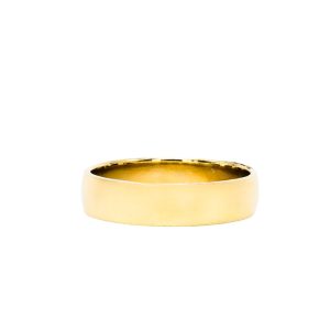 5.5mm Yellow Gold Band 10k - Gold Ring - Image 1