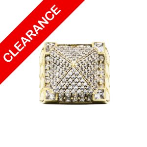Cz Pyramid 10k - Ring - Image 1