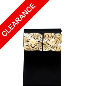 Large Detailed Studs 14k - Earrings