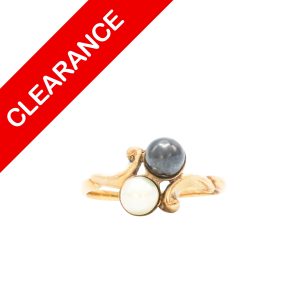 2 Pearl Ring 10k - Ring