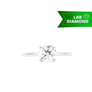 Brilliant Cut 1.86ct 14k Lab #79- Diamond Ring