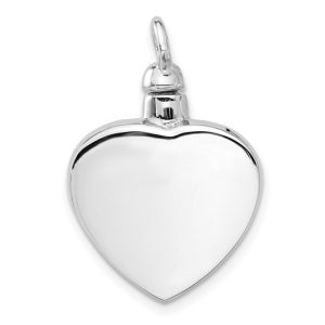 Ashes Silver Heart Capsule - Pendant - Image 3