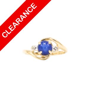 Star Sapphire Ring 14k - Ring