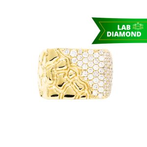 Nugget Diamond Drip Ring 2.12ct 10k #256- Ring