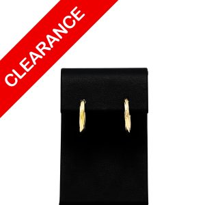 Small Twist Hoops 10k  - Earrings