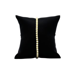 Silver Two Tone Ice 4mm 8.5"- Silver Bracelet - Image 1