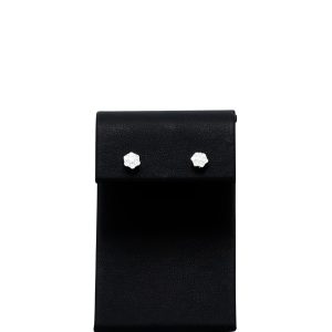 Silver Moissanite Flower Cluster Studs - Silver Earrings