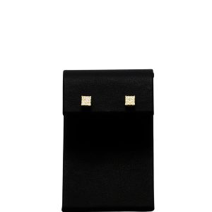 Yellow Silver Moissanite Square Cluster Studs - Silver Earrings - Image 1