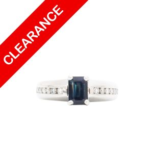 Diamond Sapphire Ring .25ct 14k - Ring - Image 1