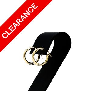 Small Twist Hoops 10k  - Earrings - Image 2