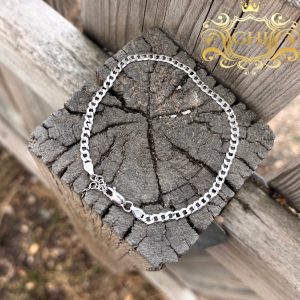 Silver Cuban 4mm - Anklet - Image 1