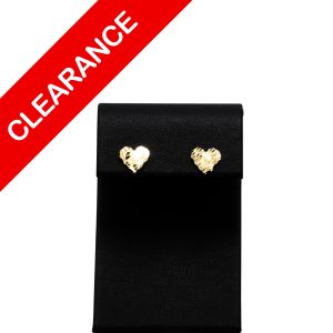 Nugget Heart 10k  - Earrings