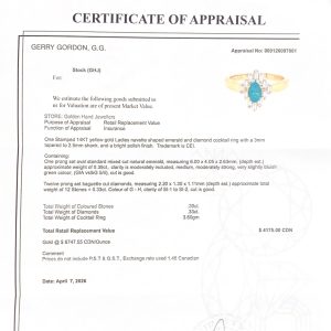 Genuine Emerald Set 10k 16" #203,#205,#207- Chains - Image 5