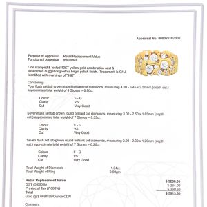 Diamond Nugget Ring 1.64ct 10k #241 - Ring - Image 2