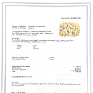 Pharrell Diamond Nugget Ring 3.26ct 10k #226 - Ring - Image 2