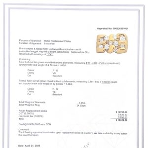 Toby Diamond Nugget Ring 2.48ct 10k #255- Ring - Image 2