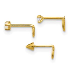 Cz Nose Stud 14k - Body Jewellery - Image 3