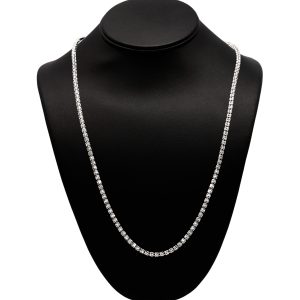 Silver Ice 4mm 24" - Silver Chain
